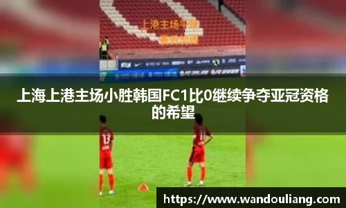 上海上港主场小胜韩国FC1比0继续争夺亚冠资格的希望